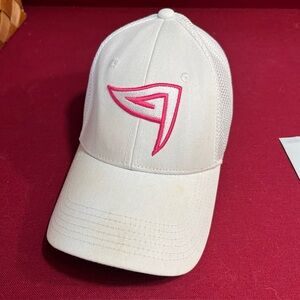 GOLF HAT pink Golf Flag Outdoor Cap Pink/White Q3 Tech Adjustable Hat Adjustable